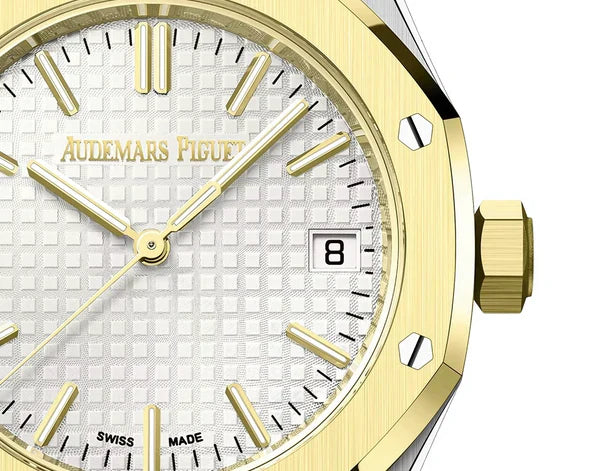 Gold+Silver Audemars Piguet With White Dial