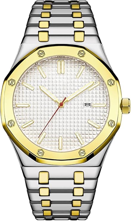 Gold+Silver Audemars Piguet With White Dial