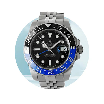 GMT Rolex Master (Black + Blue)