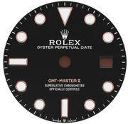 GMT Rolex Master II Black Dial (Rose Gold + Black)