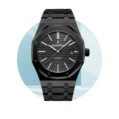 Black Audemars Piguet With Black Dial