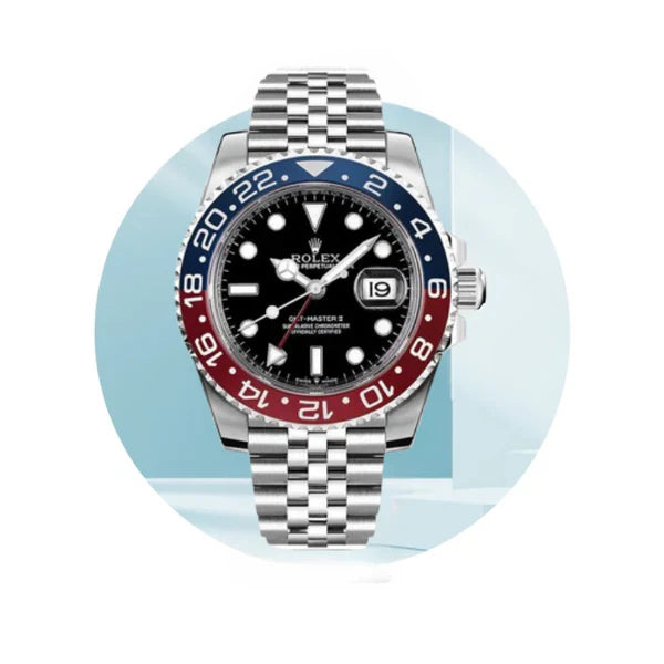 GMT Rolex Master (Red + Blue)