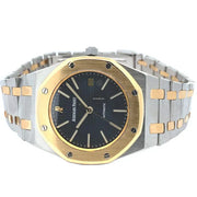 Audemars Black Dial Silver-Gold Chain