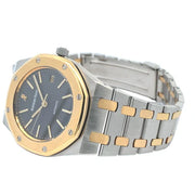 Audemars Black Dial Silver-Gold Chain