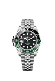 GMT Rolex Master II Black Dial (Green + Black)